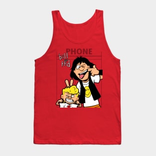 Funny 80's Dynamic Duo Movie Cartoon Parody Tank Top